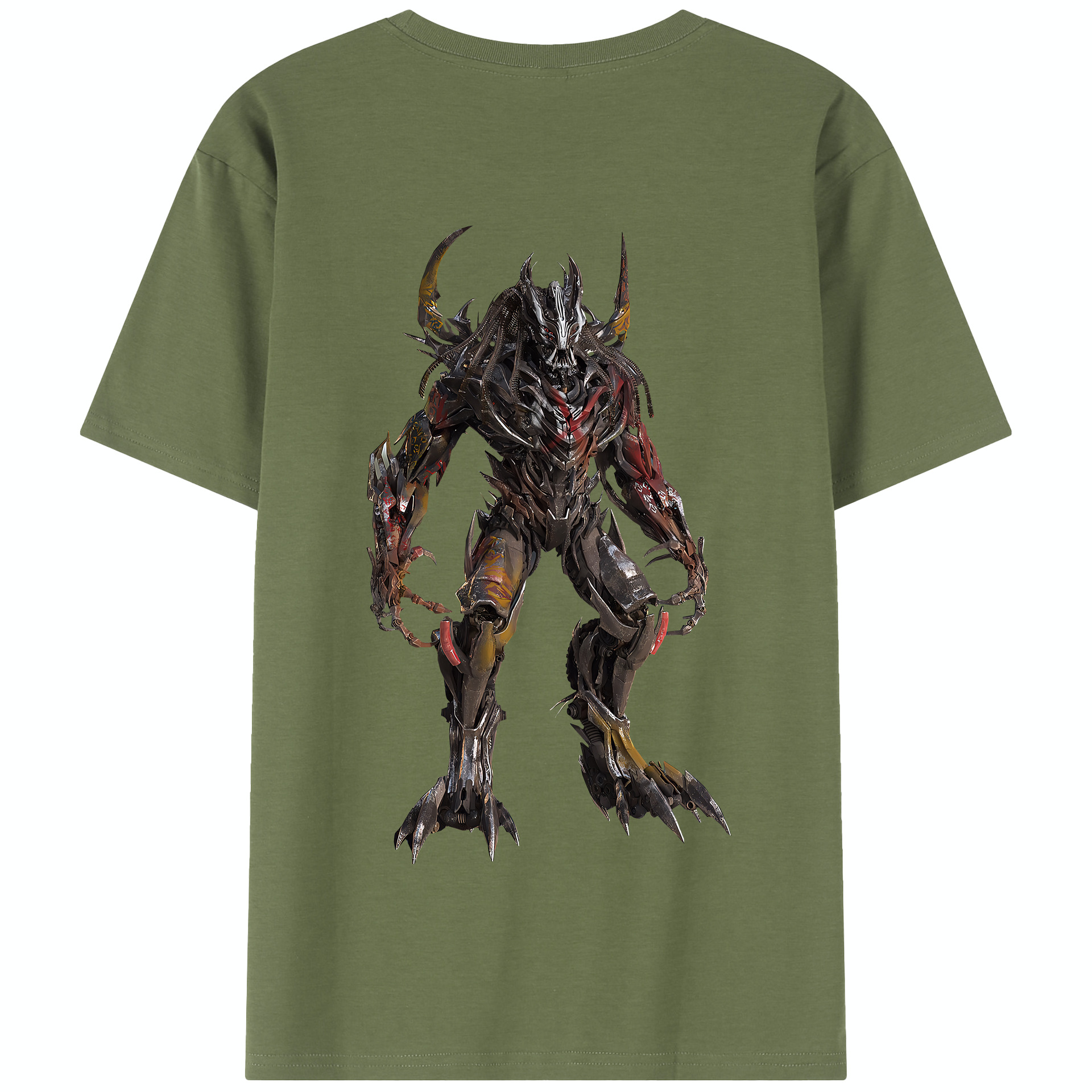 （画像用） Transformers トランスフォーマー 綿100％半袖Tシャツ（背面プリント）